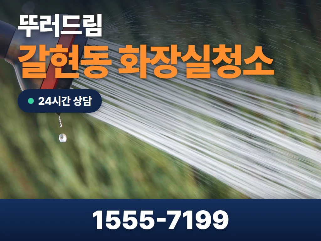 갈현동 화장실청소 현장