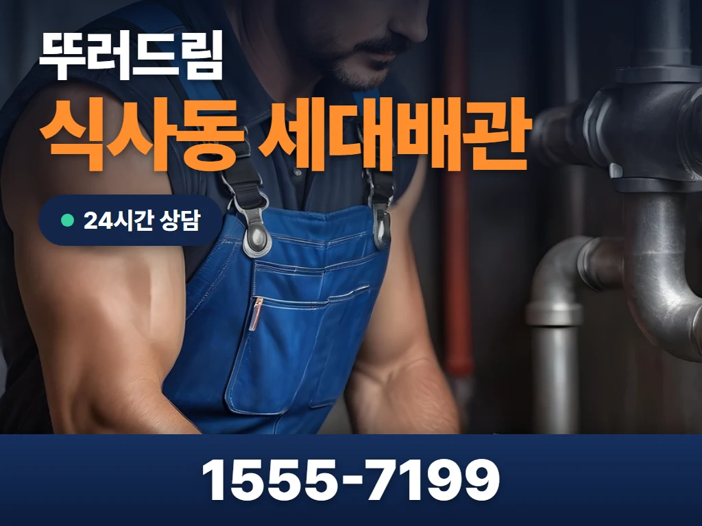 식사동 세대배관 현장
